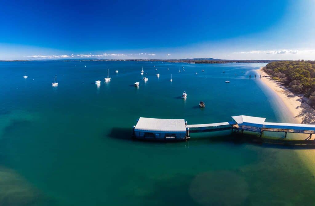 Sunny day on Coochiemudlo Island, Brisbane, Queensland, Australia